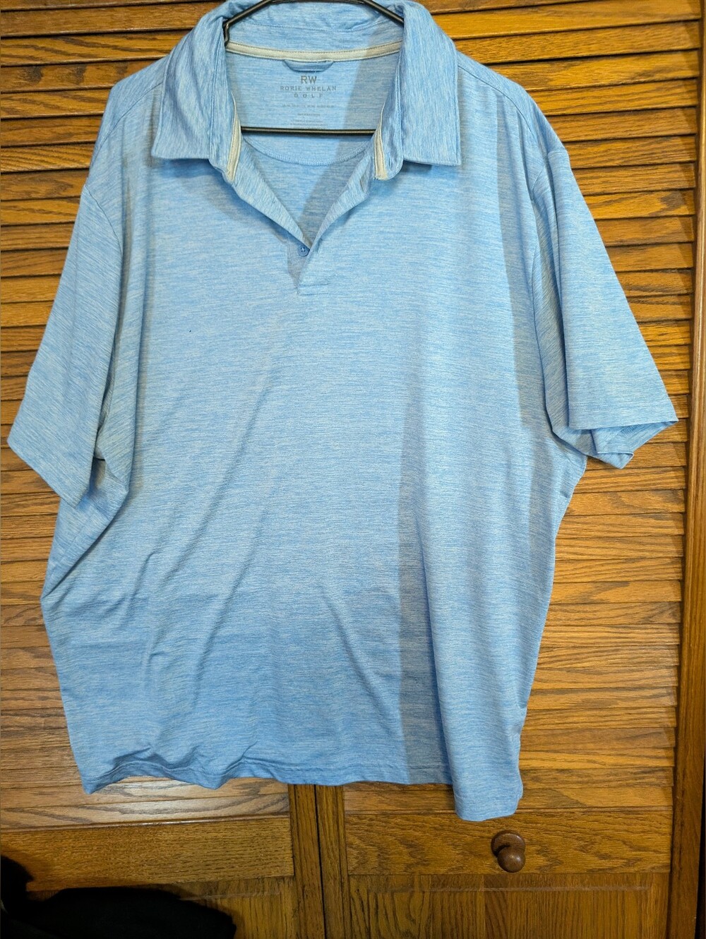 Rorie Whelan Golf Blue‎ Polo Shirt Men's Size XXL
